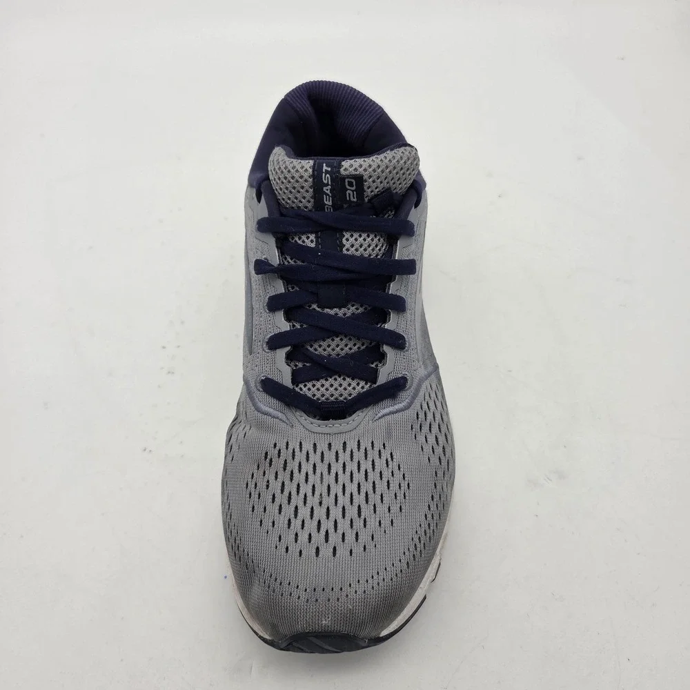 BROOKS Beast 20 Mens Running Shoes Mesh Sz 10 2E (Wide) Gray/White/Navy